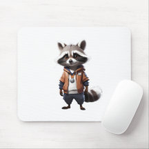 Ilustracion Guay y Adorable Raccoon