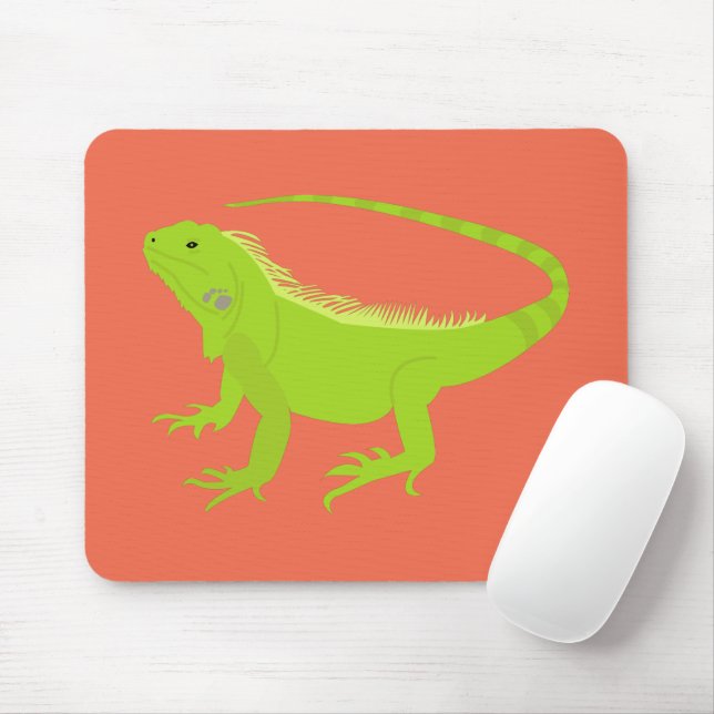 Alfombrilla De Ratón Ilustracion Iguana Lizard (Con ratón)