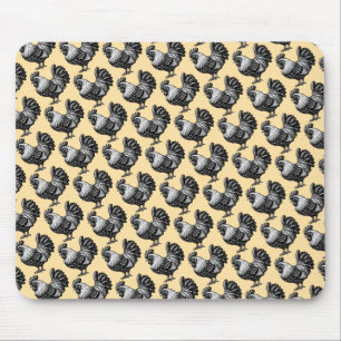 Alfombrilla De Ratón Ilustracion Intrincado de Rooster