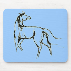 Alfombrilla De Ratón Ilustracion Mousepad del caballo