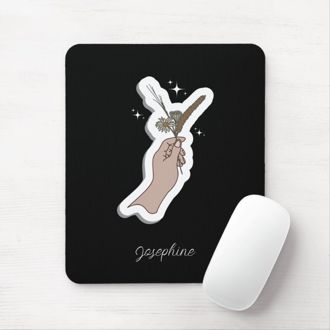 Alfombrilla De Ratón Ilustracion Naturaleza y Simplicidad (Con ratón)