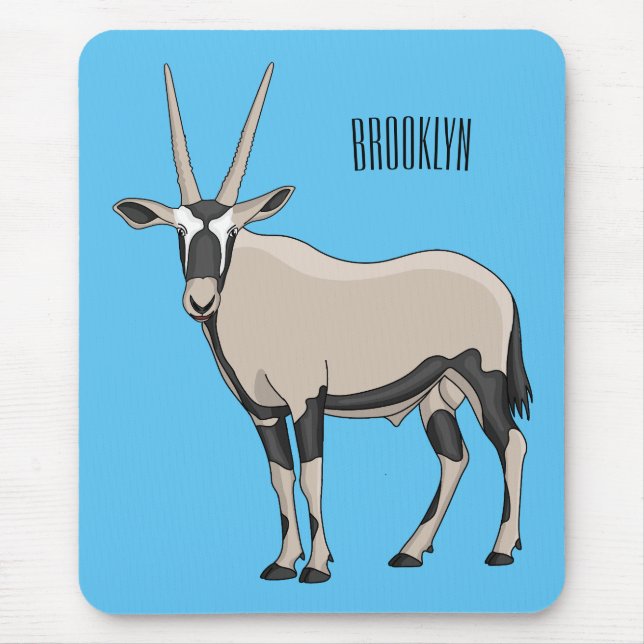 Alfombrilla De Ratón Ilustracion Oryx personalizado (Frente)
