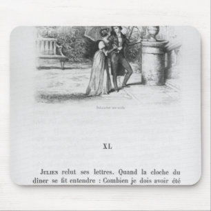 Alfombrilla De Ratón Ilustracion para 'el rojo y el Black