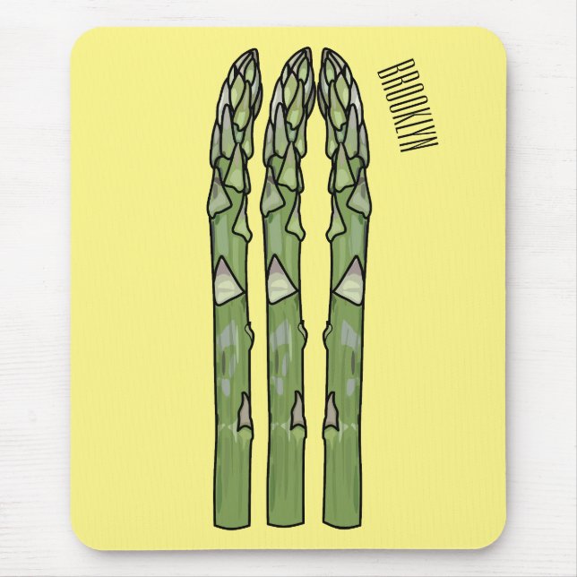 Alfombrilla De Ratón Ilustracion personalizado Asparagus (Frente)