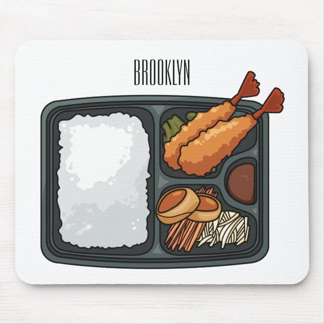 Alfombrilla De Ratón Ilustracion personalizado Bento (Frente)