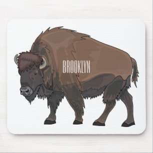 Alfombrilla De Ratón Ilustracion personalizado Bison
