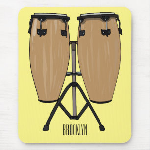 Alfombrilla De Ratón Ilustracion personalizado Bongo drum