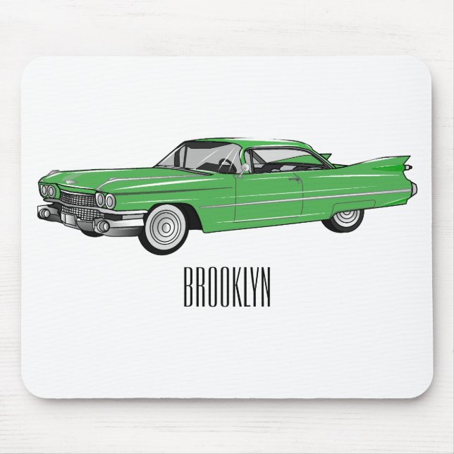 Alfombrilla De Ratón Ilustracion personalizado clásico de 1959 (Frente)