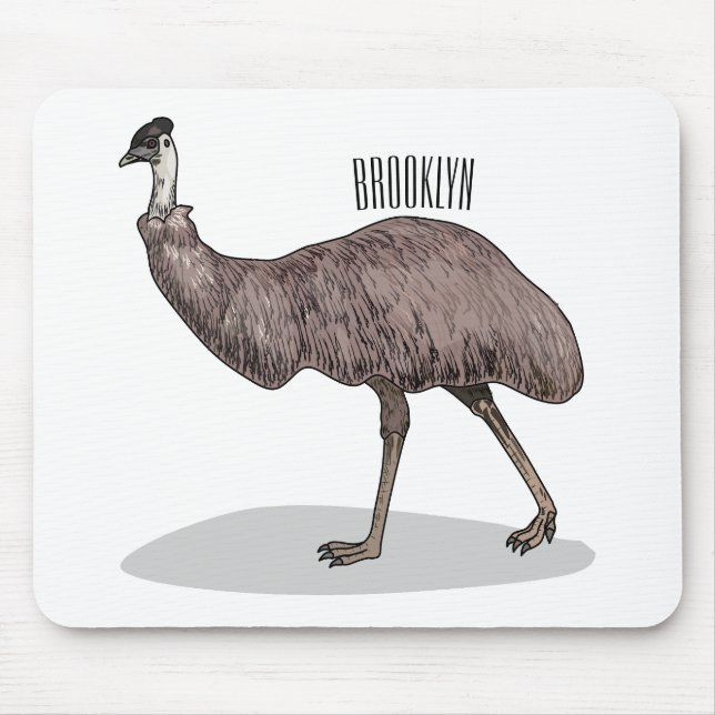 Alfombrilla De Ratón Ilustracion personalizado de aves de la Uem (Frente)