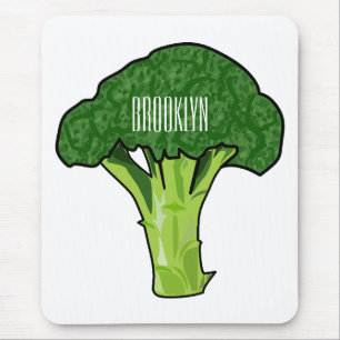 Alfombrilla De Ratón Ilustracion personalizado de Broccoli