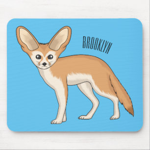 Alfombrilla De Ratón Ilustracion personalizado de Fennec fox