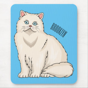 Alfombrilla De Ratón Ilustracion personalizado de gato persa