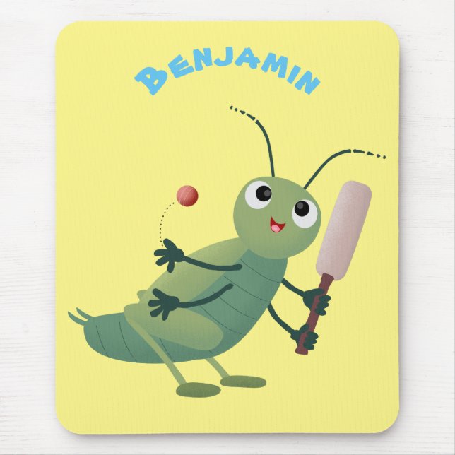 Alfombrilla De Ratón Ilustracion personalizado de insectos de cricket v (Frente)
