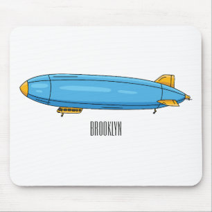 Alfombrilla De Ratón Ilustracion personalizado de la aeronave