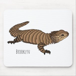 Alfombrilla De Ratón Ilustracion personalizado de lagarto de Armadillo