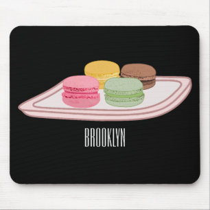 Alfombrilla De Ratón Ilustracion personalizado de Macaron