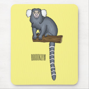 Alfombrilla De Ratón Ilustracion personalizado de marmoset común
