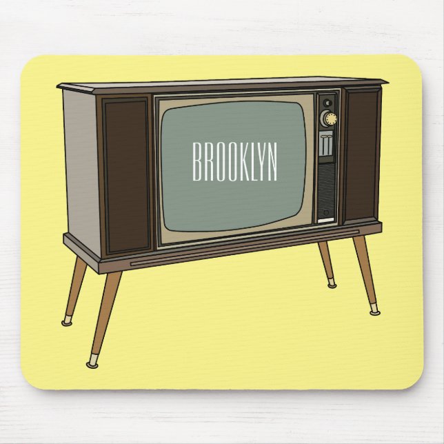 Alfombrilla De Ratón Ilustracion personalizado de televisión (Frente)