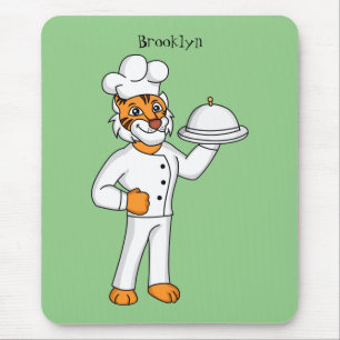 Alfombrilla De Ratón Ilustracion personalizado de tigre gracioso
