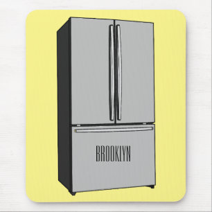 Alfombrilla De Ratón Ilustracion personalizado frigorífico de puerta fr