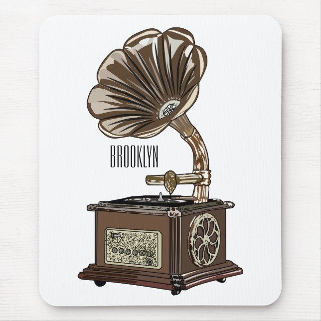 Alfombrilla De Ratón Ilustracion personalizado girable (Frente)