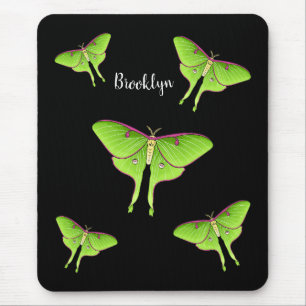 Alfombrilla De Ratón Ilustracion personalizado Luna Moth