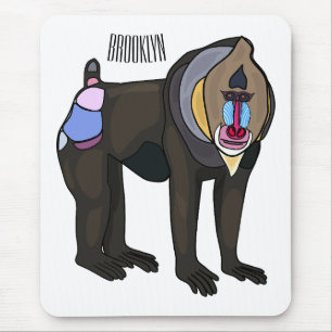 Alfombrilla De Ratón Ilustracion personalizado Mandrill