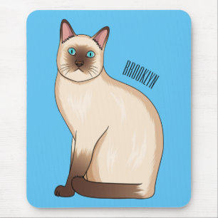 Alfombrilla De Ratón Ilustracion personalizado siamés