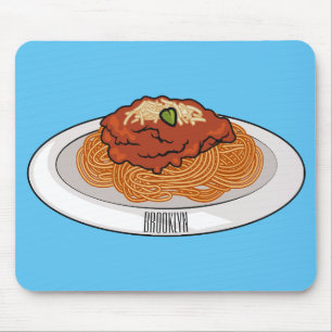 Alfombrilla De Ratón Ilustracion personalizado Spaghetti