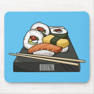 Alfombrilla De Ratón Ilustracion personalizado Sushi
