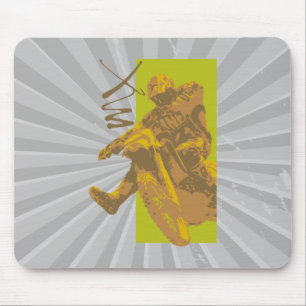 Alfombrilla De Ratón ilustracion vectorial de barro de bicicleta de tie