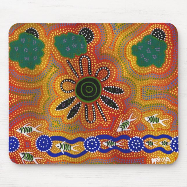 Alfombrilla De Ratón Ilustraciones aborígenes (Frente)