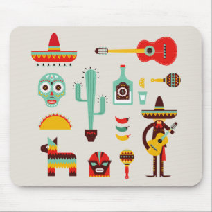 Alfombrilla De Ratón Ilustraciones culturales de México