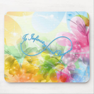 Alfombrilla De Ratón Ilustrante símbolo Infinity "Hacia el infinito y m