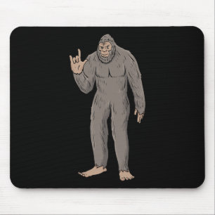 Alfombrilla De Ratón ILY BIG Foot ASL Hand Gesture Deaf Hearing Loss Aw