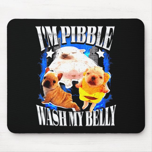 Alfombrilla De Ratón Im Bble Wash My Belly Frenchie Bulldog  (Frente)