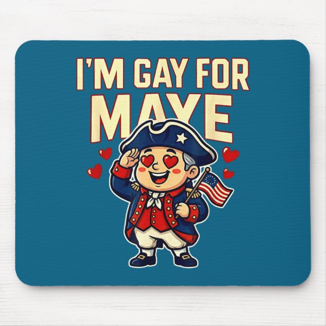 Alfombrilla De Ratón I'm Gay For Maye Funny Hearts  (Frente)