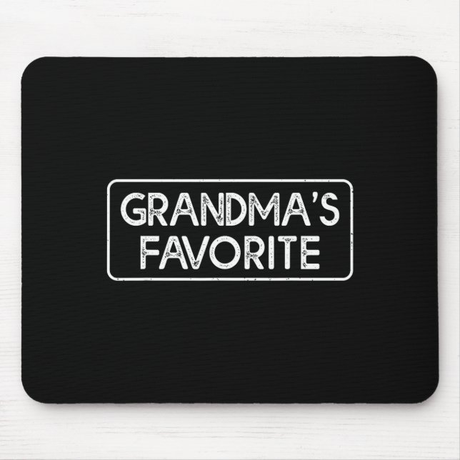 Alfombrilla De Ratón I'm Grandma's Favorite Funny Grandson Granddaughte (Frente)