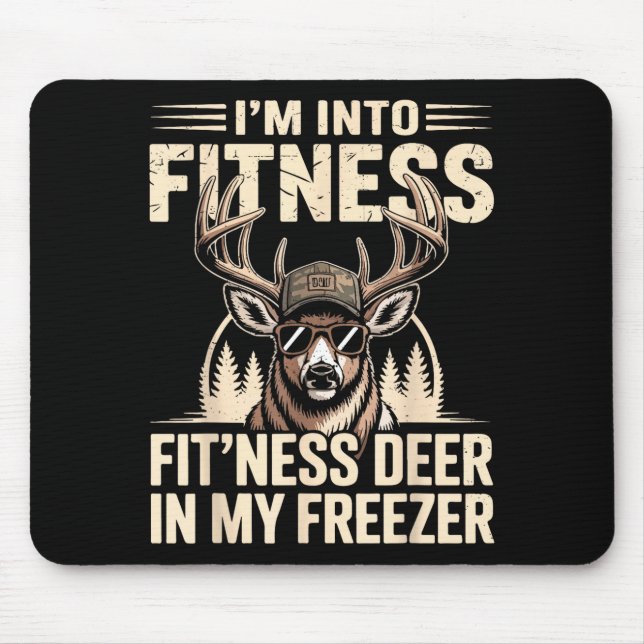 Alfombrilla De Ratón Im Into Fitness Fit'ness My Deer Zer Funny Hunting (Frente)