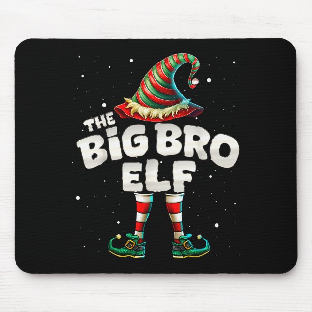 Alfombrilla De Ratón I'm The Brother Elf Family Matching Group Christma (Frente)