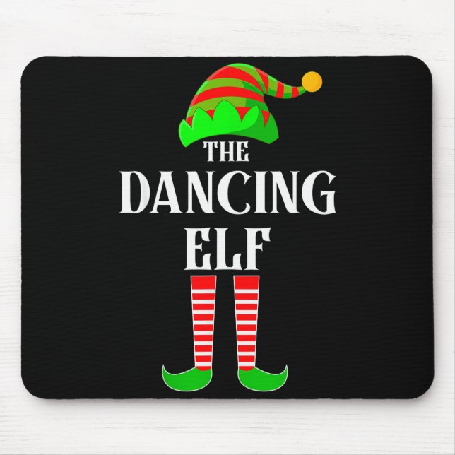 Alfombrilla De Ratón I'm The Dancing Elf Family Matching Costume Christ (Frente)