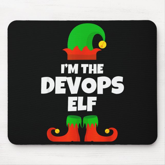 Alfombrilla De Ratón I'm The Devops Elf Family Pajama Christmas Enginee (Frente)