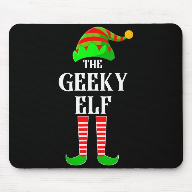 Alfombrilla De Ratón I'm The Geeky Elf Family Matching Costume Christma (Frente)