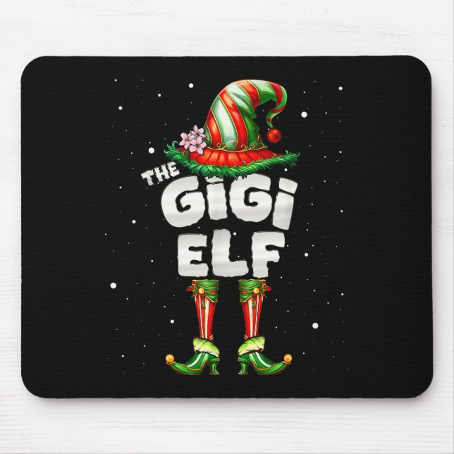 Alfombrilla De Ratón I'm The Gigi Elf Family Matching Group Christmas  (Frente)