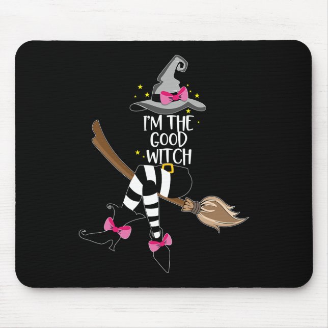 Alfombrilla De Ratón Im the Good Witch Halloween Matching Group Costum (Frente)