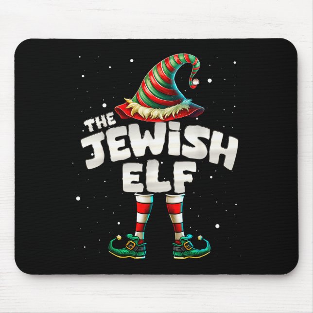 Alfombrilla De Ratón I'm The Jewish Elf Family Matching Group Christmas (Frente)