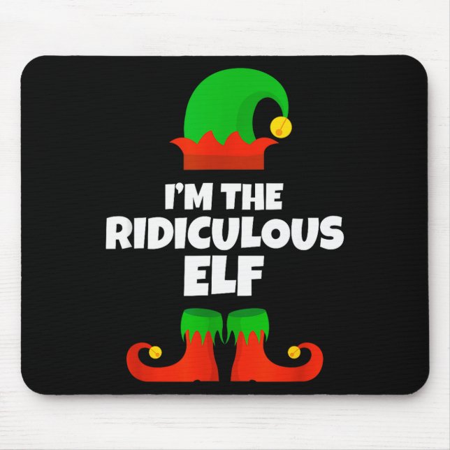 Alfombrilla De Ratón I'm The Ridiculous Elf Family Pajama Christmas Fun (Frente)