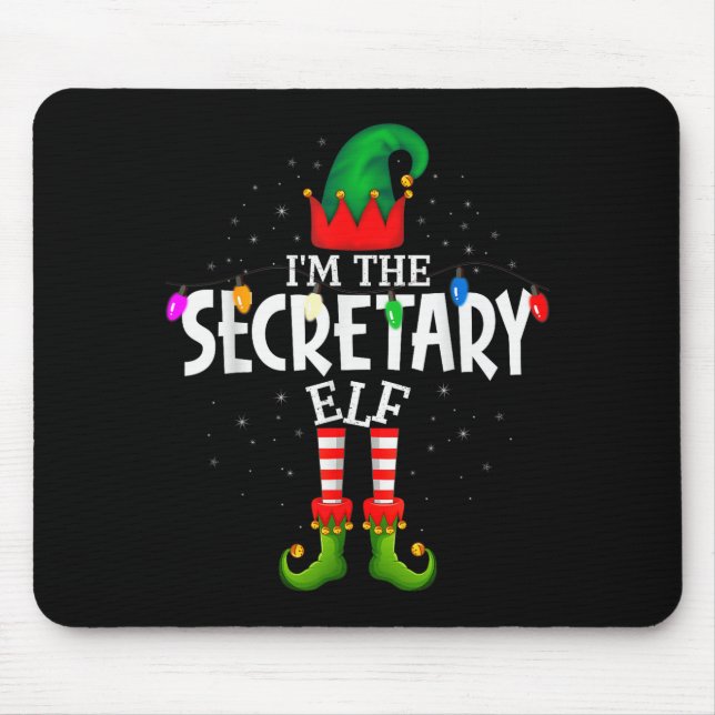 Alfombrilla De Ratón I'm The Secretary Matching Christmas Family  (Frente)