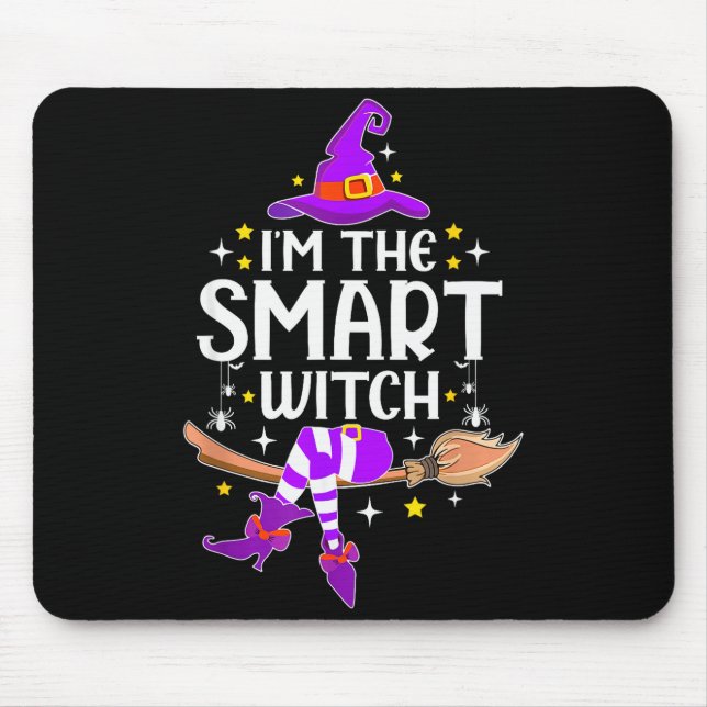 Alfombrilla De Ratón I'm The Smart Witch Halloween Matching Group Costu (Frente)