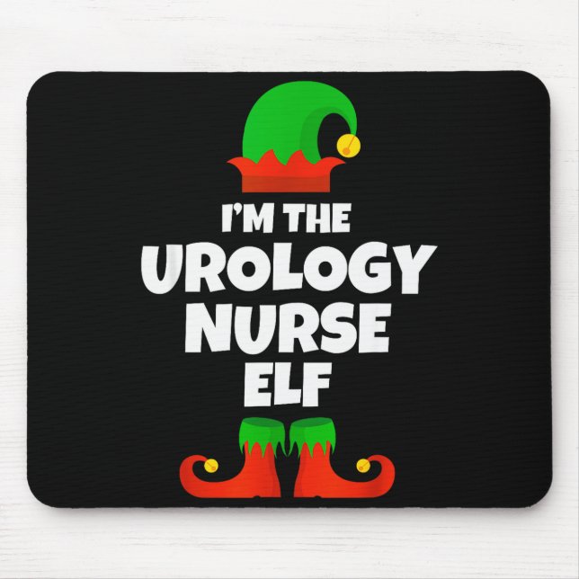 Alfombrilla De Ratón I'm The Urology Nurse Elf Family Pajama Christmas  (Frente)